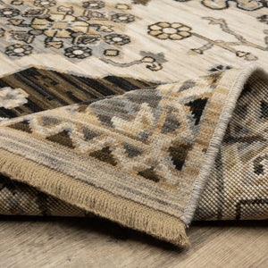 Oriental Weavers Acacia Indoor Area Rug - Earthy Tones With Cotton Fringe, Luxurious Wool Blend Woven In Egypt Brown,Grey Wool Aaca04100153st