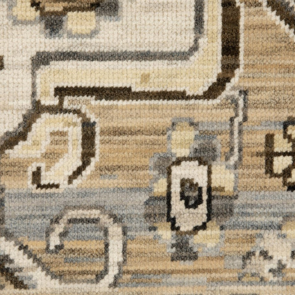 Oriental Weavers Acacia Indoor Area Rug - Earthy Tones With Cotton Fringe, Luxurious Wool Blend Woven In Egypt Brown,Grey Wool Aaca04100153st