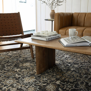 Oriental Weavers Acacia Luxurious Charcoal And Tan Area Rug - Earthy Tones With Elegant Cotton Fringe Detail Charcoal,Tan Wool Aaca05060092st