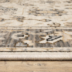 Oriental Weavers Acacia Beige & Grey Indoor Area Rug - Luxurious 5'3" X 7'6" Style With Earthy Tones & Fringe Details Beige,Grey Wool Aaca06160235st