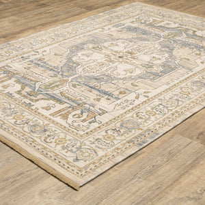 Oriental Weavers Acacia Indoor Area Rug - Elegant Earthy Tones With Cotton Fringe, Perfect For Cozy Living Spaces Beige,Grey Wool Aaca07300394st