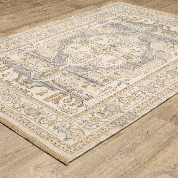 Oriental Weavers Acacia Indoor Area Rug - Elegant Earthy Tones With Cotton Fringe, Perfect For Cozy Living Spaces Beige,Grey Wool Aaca07300394st
