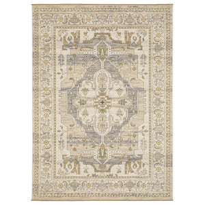Oriental Weavers Acacia Indoor Area Rug - Elegant Earthy Tones With Cotton Fringe, Perfect For Cozy Living Spaces Beige,Grey Wool Aaca07300394st