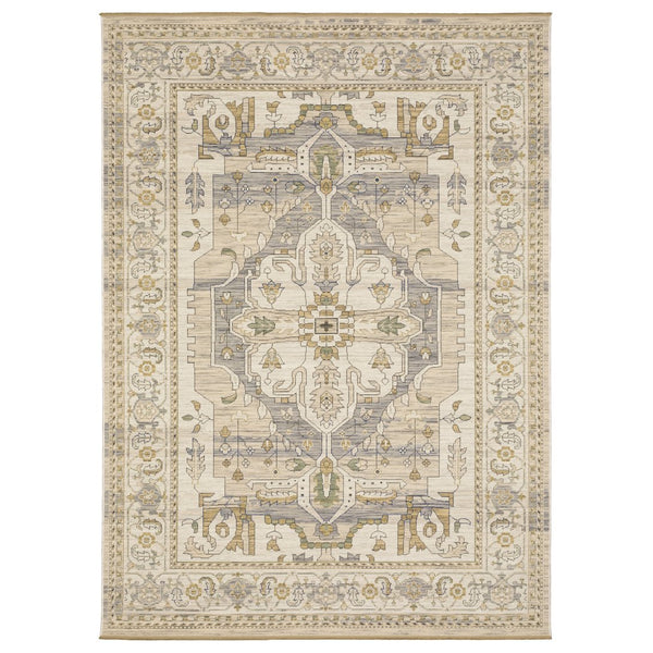 Oriental Weavers Acacia Indoor Area Rug - Elegant Earthy Tones With Cotton Fringe, Perfect For Cozy Living Spaces Beige,Grey Wool Aaca07300394st