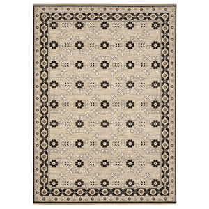 Oriental Weavers Acacia Classically Styled Indoor Area Rug With Earthy Tones And Elegant Cotton Fringe, 5'3" X 7'6" Beige,Black Wool Aaca09240340st
