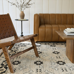 Oriental Weavers Acacia Classically Styled Indoor Area Rug With Earthy Tones And Elegant Cotton Fringe, 5'3" X 7'6" Beige,Black Wool Aaca09300394st