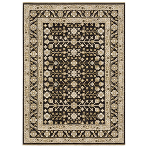 Oriental Weavers Acacia Indoor Area Rug - Luxurious Earth Tones With Cotton Fringe, Perfect For Elegant Spaces Black,Beige Wool Aaca10240340st