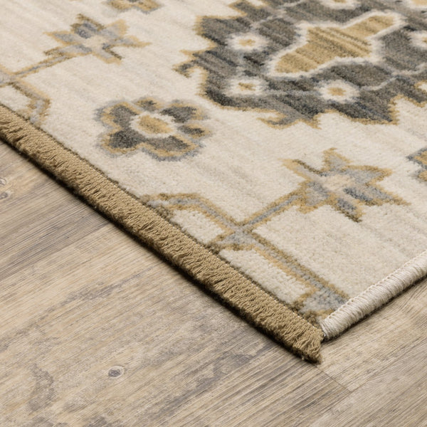 Oriental Weavers Acacia Indoor Area Rug - Luxurious Earthy Tones With Cotton Fringe, Handcrafted Elegance For Your Home Beige,Gold Wool Aaca11200296st