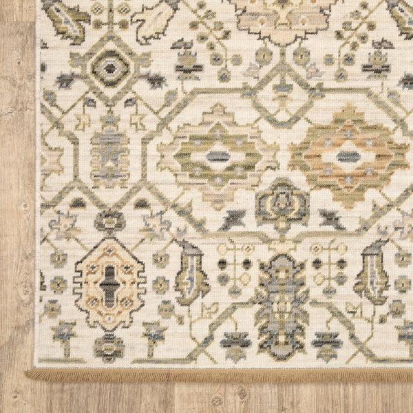 Oriental Weavers Acacia Indoor Area Rug - Luxurious Earthy Tones With Cotton Fringe, Handcrafted Elegance For Your Home Beige,Gold Wool Aaca11200296st