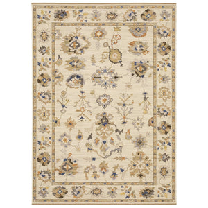 Oriental Weavers Acacia Classic Beige And Tan Indoor Area Rug - Elegant Earthy Tones With Cotton Fringe Accent Beige,Tan Wool Aaca13240340st