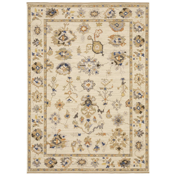 Oriental Weavers Acacia Classic Beige And Tan Indoor Area Rug - Elegant Earthy Tones With Cotton Fringe Accent Beige,Tan Wool Aaca13240340st