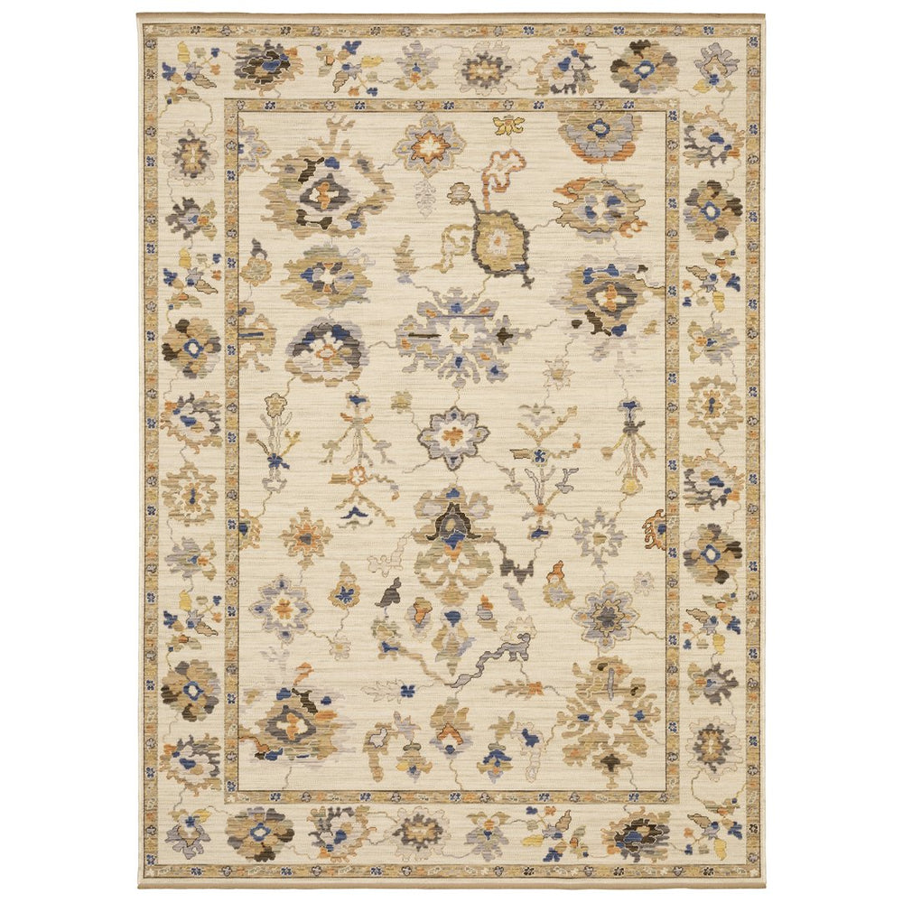 Oriental Weavers Acacia Classic Beige And Tan Indoor Area Rug - Elegant Earthy Tones With Cotton Fringe Accent Beige,Tan Wool Aaca13100153st