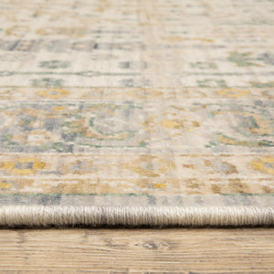 Oriental Weavers Acacia Beige And Green Indoor Area Rug - Elegant Earthy Tones With Luxurious Cotton Fringe Accent Beige,Green Wool Aaca14060092st