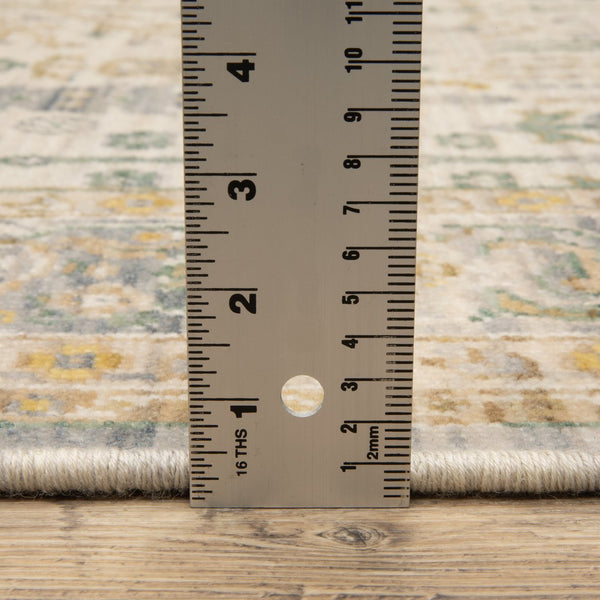 Oriental Weavers Acacia Beige And Green Indoor Area Rug - Elegant Earthy Tones With Luxurious Cotton Fringe Accent Beige,Green Wool Aaca14060092st