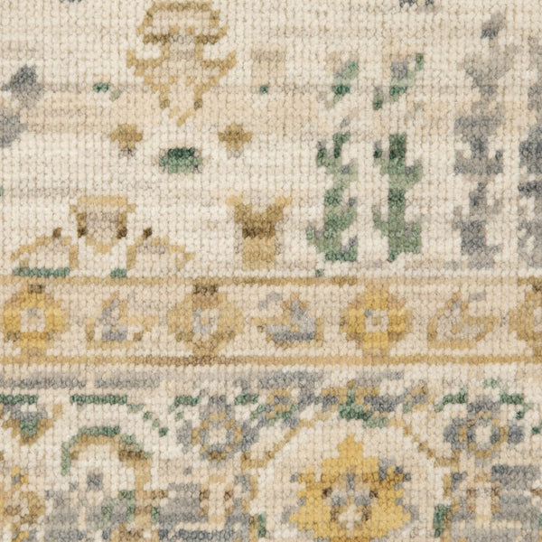 Oriental Weavers Acacia Beige And Green Indoor Area Rug - Elegant Earthy Tones With Luxurious Cotton Fringe Accent Beige,Green Wool Aaca14060092st