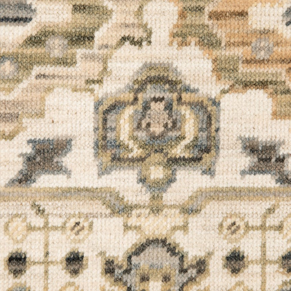 Oriental Weavers Acacia Ivory & Gold Oriental-Inspired Axminster Rug 2'X3' — Low-Profile Wool/Nylon Blend, Durable Elegance AACA16060092ST