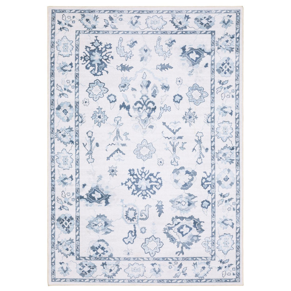 Oriental Weavers Addison Ivory And Blue Indoor Area Rug - Stylish Machine Washable Design For High-traffic Spaces Ivory,Blue Polyester Aadd02228300st