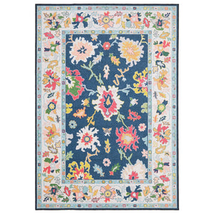 Oriental Weavers Addison Indoor Area Rug - Timeless Oushak-inspired Design, Machine Washable & Family Friendly Blue,Multi Polyester Aadd03200280st