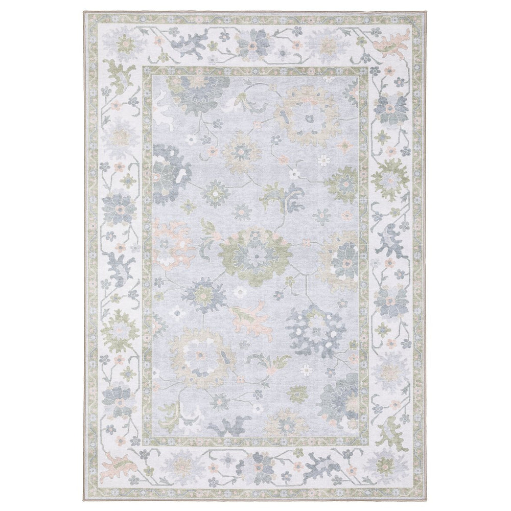 Oriental Weavers Addison Blue/Green Indoor Area Rug – Machine Washable, Timeless Oushak Design For High-traffic Areas Blue,Green Polyester Aadd06300365st