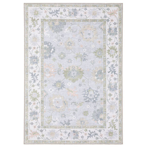 Oriental Weavers Addison Blue/Green Indoor Area Rug – Machine Washable, Timeless Oushak Design For High-traffic Areas Blue,Green Polyester Aadd06300365st