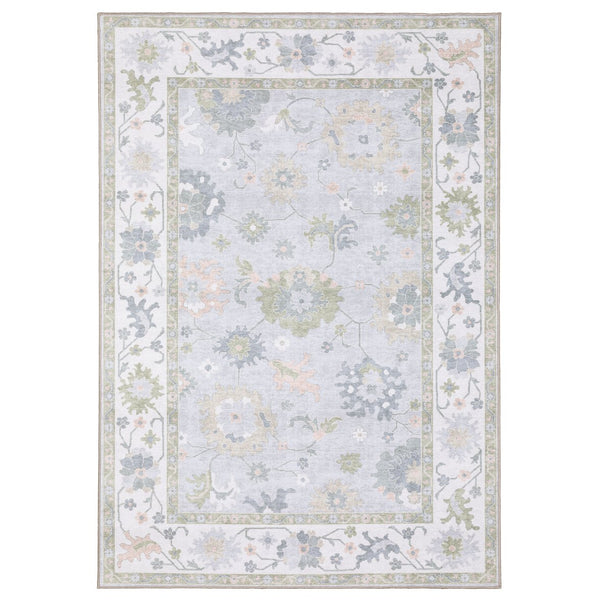 Oriental Weavers Addison Blue/Green Indoor Area Rug – Machine Washable, Timeless Oushak Design For High-traffic Areas Blue,Green Polyester Aadd06300365st