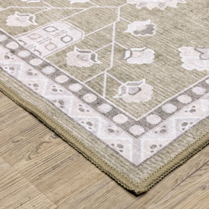 Oriental Weavers Addison Brown/Ivory Indoor Area Rug - Durable, Machine Washable, Timeless Design For Any Space Brown,Ivory Polyester Aadd07152213st