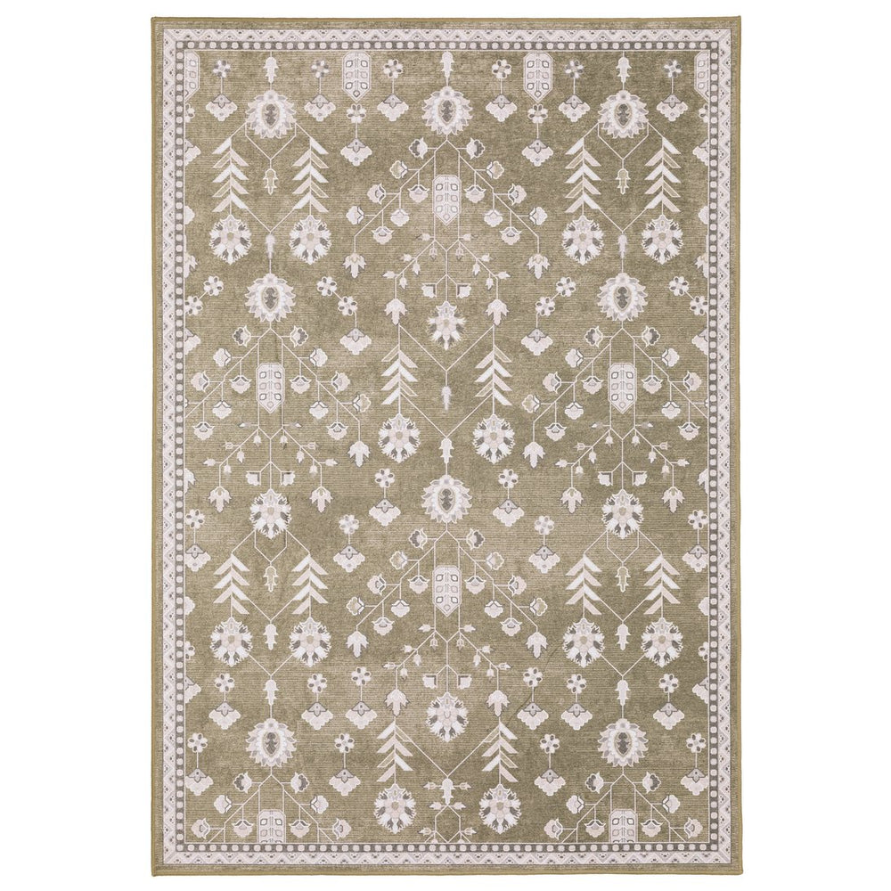 Oriental Weavers Addison Brown/Ivory Indoor Area Rug - Durable, Machine Washable, Timeless Design For Any Space Brown,Ivory Polyester Aadd07152213st