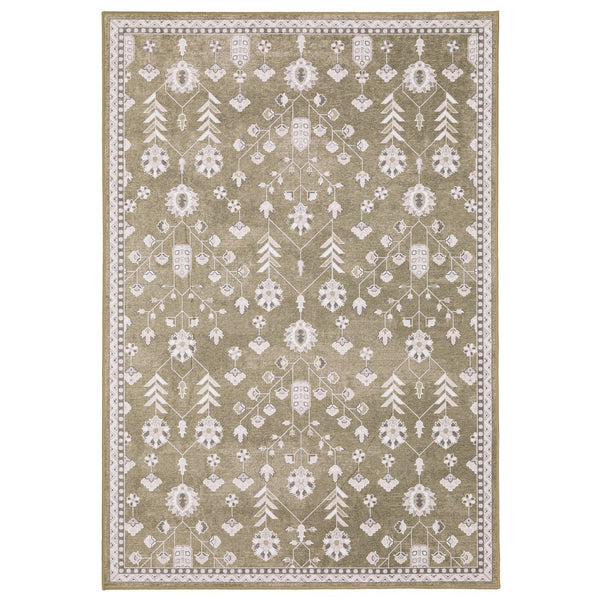 Oriental Weavers Addison Brown/Ivory Indoor Area Rug - Durable, Machine Washable, Timeless Design For Any Space Brown,Ivory Polyester Aadd07152213st