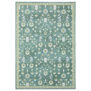 Oriental Weavers Addison Teal And Green Indoor Area Rug – Stylish, Machine Washable, Perfect For Family Spaces Teal,Green Polyester Aadd08200280st