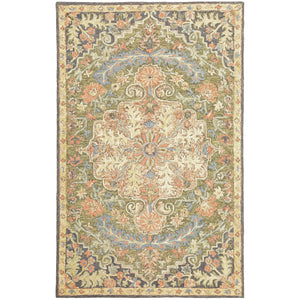 Oriental Weavers Alfresco Hand-crafted Area Rug In Warm Sun-washed Shades - Luxurious Bohemian Design For Any Room Green,Blue Wool A28401107168st