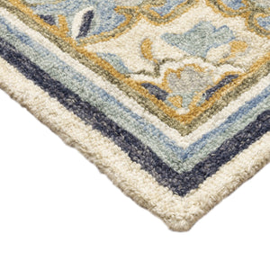 Oriental Weavers Alfresco Hand-crafted Indoor Area Rug - Bohemian Design With Warm Earthy Tones For Luxurious Ambiance Blue,Ivory Wool A28402107168st