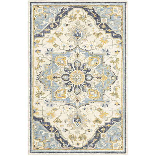 Oriental Weavers Alfresco Hand-crafted Indoor Area Rug - Bohemian Design With Warm Earthy Tones For Luxurious Ambiance Blue,Ivory Wool A28402107168st
