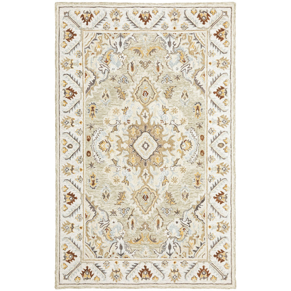 Oriental Weavers Alfresco Hand-crafted Indoor Area Rug In Warm Sun-washed Shades For Luxurious Bohemian Style Ivory,Beige Wool A28403107168st