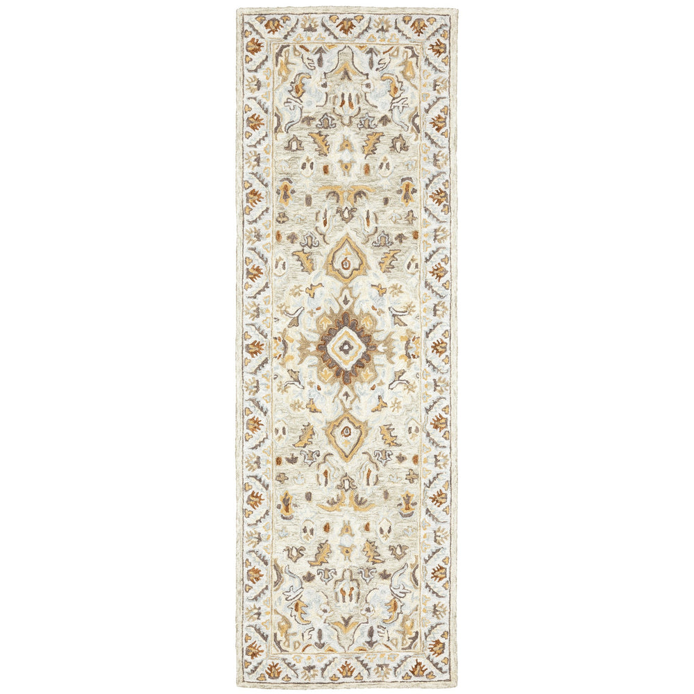 Oriental Weavers Alfresco Hand-crafted Indoor Area Rug In Warm Sun-washed Shades For Luxurious Bohemian Style Ivory,Beige Wool A28403076243st