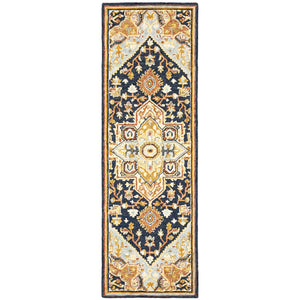 Oriental Weavers Alfresco Handcrafted Wool Area Rug With Bohemian Design - Luxurious Texture For Every Room Navy,Rust Wool A28408076243st