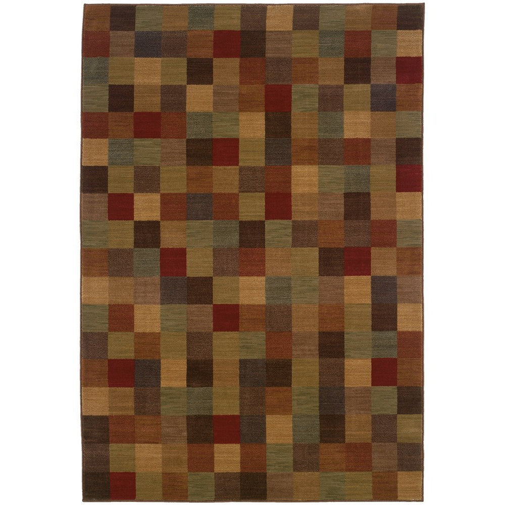 Oriental Weavers Allure 003a1 Brown/Red Indoor Area Rug - Stylish, Durable, And Perfect For Any Home Decor Needs! Brown,Red Nylon Al03a10