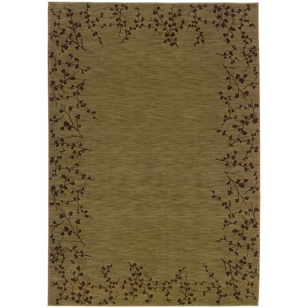 Oriental Weavers Allure Indoor Area Rug - Eclectic Design, Durable Nylon Construction For Active Lifestyles And Style Green,Brown Nylon Al04e10