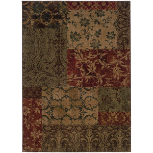Oriental Weavers Allure 058b1 Indoor Area Rug - Eclectic Green/Red Design, Durable Nylon, Perfect For Active Homes Green,Red Nylon A058b1300390st