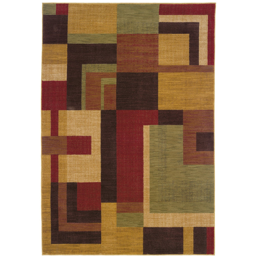Oriental Weavers Allure 009a1 Red/Gold Indoor Area Rug - Stylish 9'10" X 12'9" Design For Modern And Classic Homes Red,Gold Nylon Al09a10