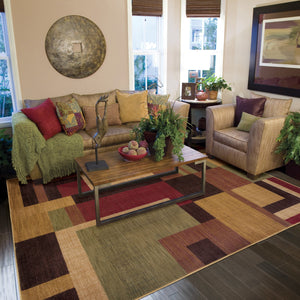 Oriental Weavers Allure 009a1 Red/Gold Indoor Area Rug - Stylish 9'10" X 12'9" Design For Modern And Classic Homes Red,Gold Nylon Al09a10