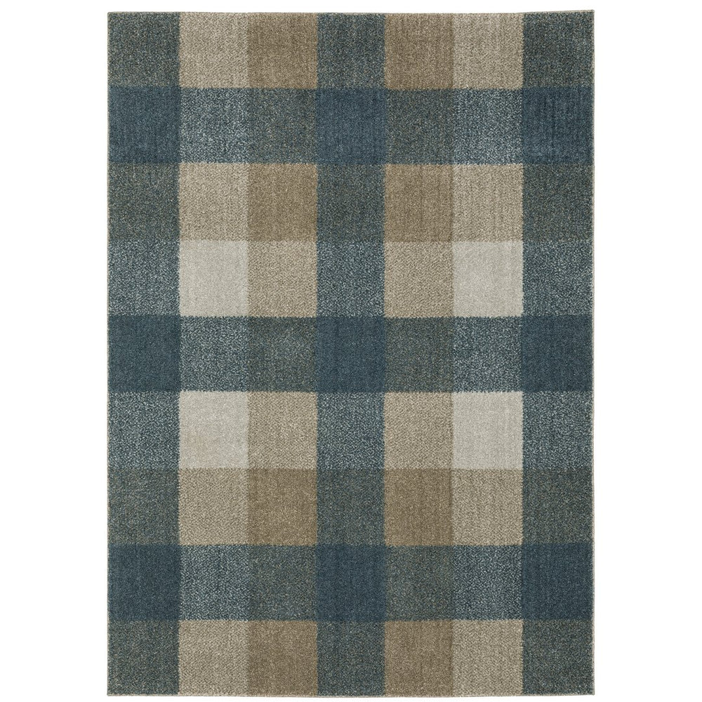 Oriental Weavers Alton Indoor Area Rug – Luxuriously Soft, Textured Design In Trendy Multifaceted Shades For Your Home Teal,Grey Polyester A5093x100152st