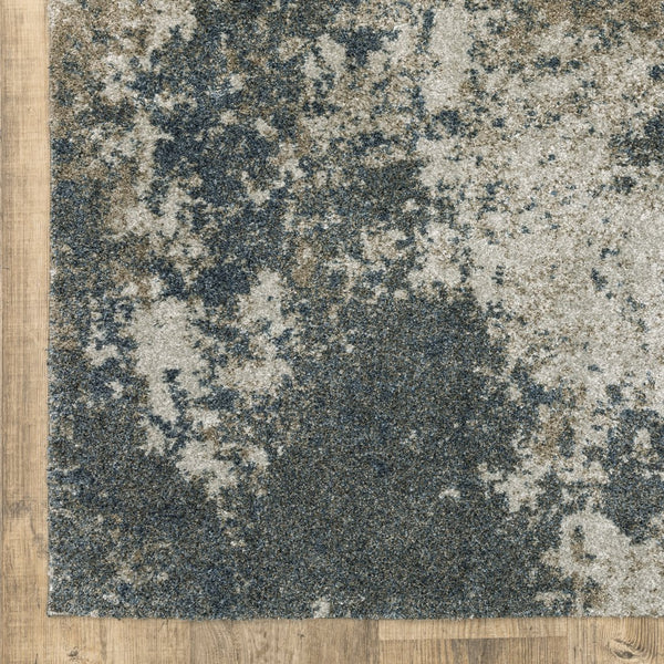 Oriental Weavers Alton Indoor Area Rug - Soft, Textured Polyester With Trendy Deep Blue And Warm Gray Shades Teal,Grey Polyester A531l9160230st
