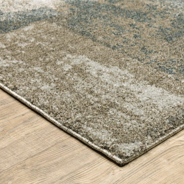 Oriental Weavers Alton Indoor Area Rug - Luxuriously Soft, Multi-tonal Design With Dense Texture For Trendy Spaces Teal,Grey Polyester A532b9160230st