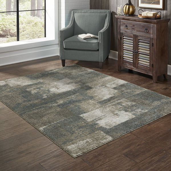Oriental Weavers Alton Indoor Area Rug - Luxuriously Soft, Multi-tonal Design With Dense Texture For Trendy Spaces Teal,Grey Polyester A532b9160230st