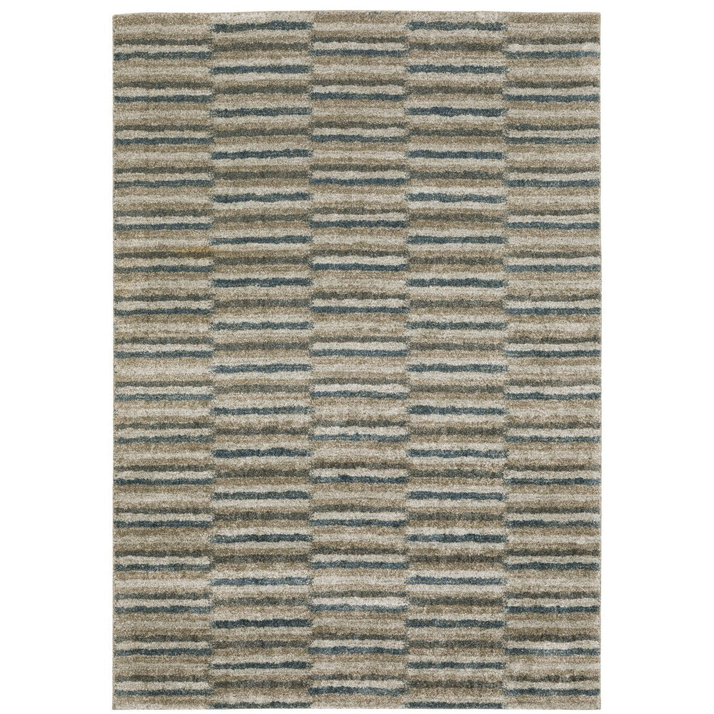 Oriental Weavers Alton Indoor Area Rug – Soft, Stylish, And Trendy Multi-colored Design For Modern Home Decor Teal,Grey Polyester A5502d100152st