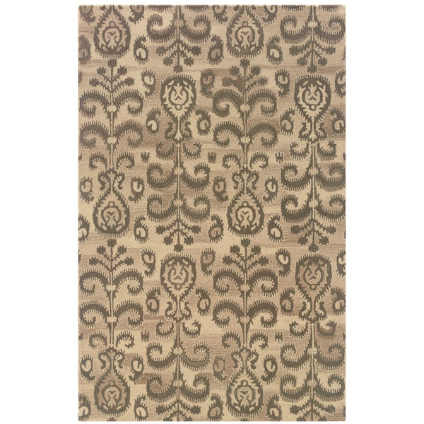 Oriental Weavers Anastasia Handmade Natural Area Rug - Timeless Woven Design For Warmth And Sophistication Beige,Brown Wool A68002305396st