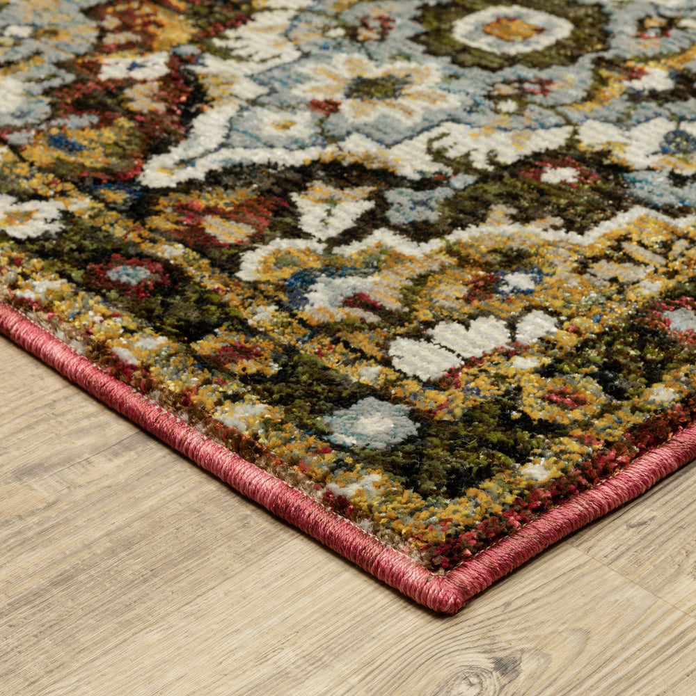 Oriental Weavers Andorra Indoor Area Rug - Stunning Vintage Meets Modern Design With 200+ Colors For Luxurious Style Red,Multi Polypropylene A2408a058100st