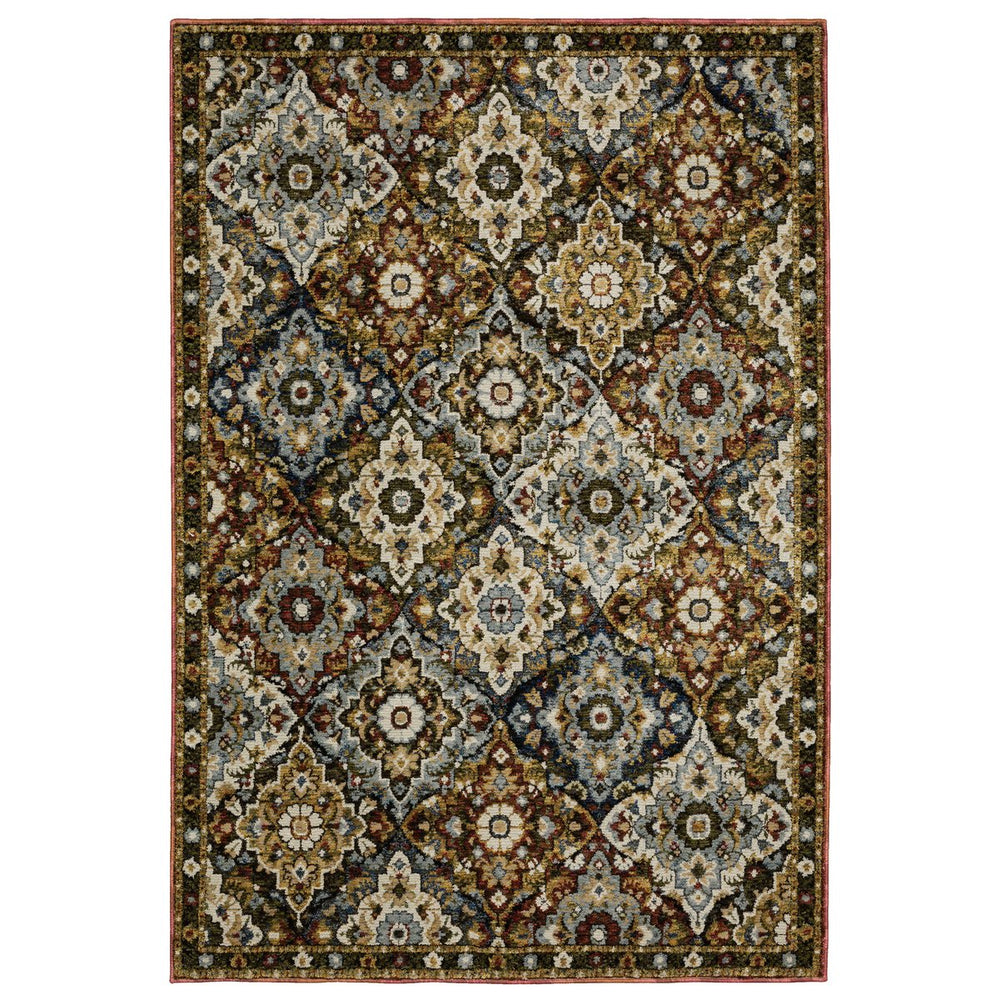 Oriental Weavers Andorra Indoor Area Rug - Stunning Vintage Meets Modern Design With 200+ Colors For Luxurious Style Red,Multi Polypropylene A2408a058100st