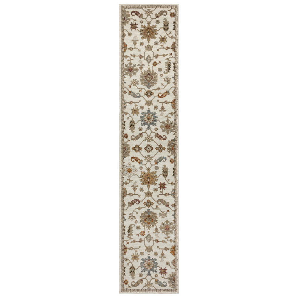 Oriental Weavers Andorra Indoor Area Rug - Luxurious Soft Pile With Over 200 Colors For Modern Traditional Spaces Ivory,Multi Polypropylene A2419b076365st