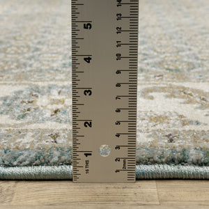 Oriental Weavers Andorra Indoor Area Rug - Luxurious Soft Pile With Over 200 Colors In Vintage Modern Styling Blue,Ivory Polypropylene A2429a200300st